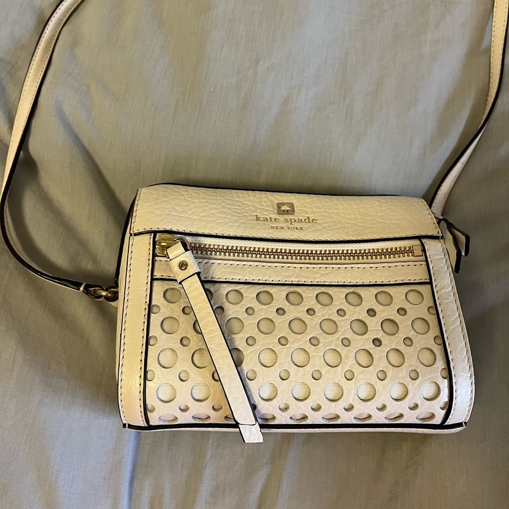 Kate Spade white crossbody bag